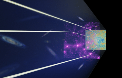 Radiation residue from the Big Bang, distorted by dark matter