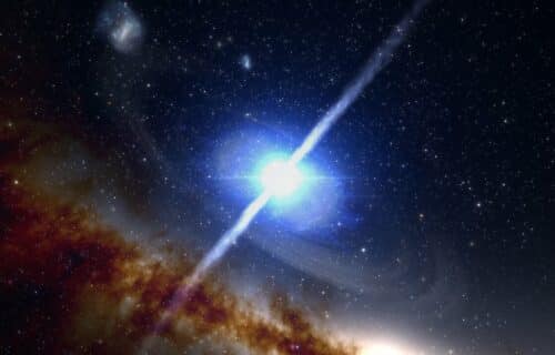 Neutron Star Merger in the Early Universe