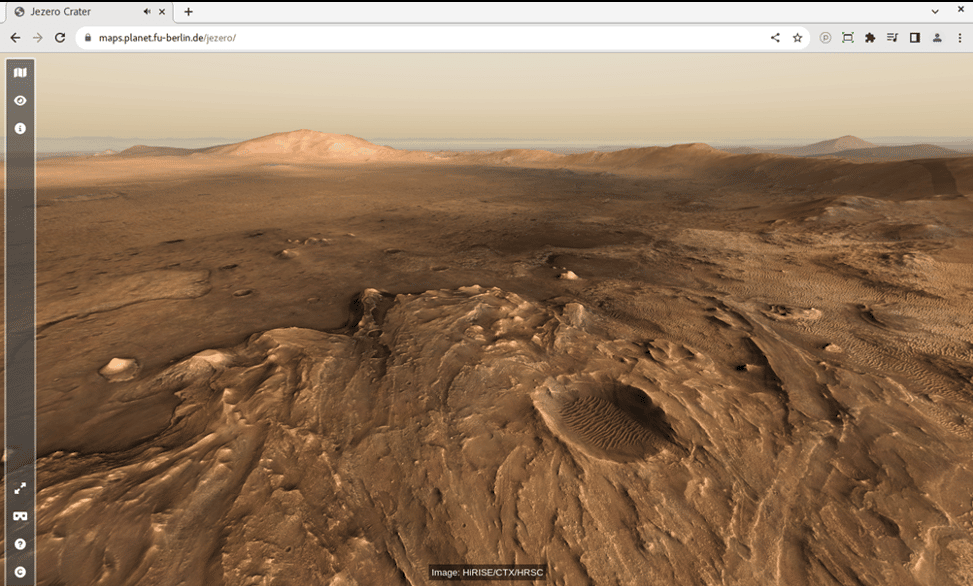 It’s a lovely day for a trek on Mars: New, interactive hiking map will plan your Jezero Crater trip