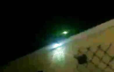 Screen shot of fireball meteor seen in the UK