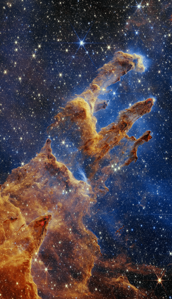 NASA’s Webb Takes Star-Filled Portrait of Pillars of Creation
