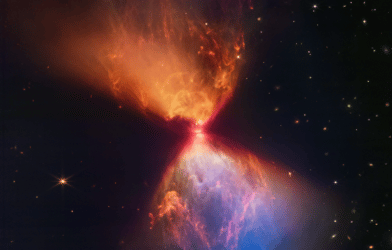 The protostar within the dark cloud L1527, shown in this image from NASA’s James Webb Space Telescope Near-Infrared Camera
