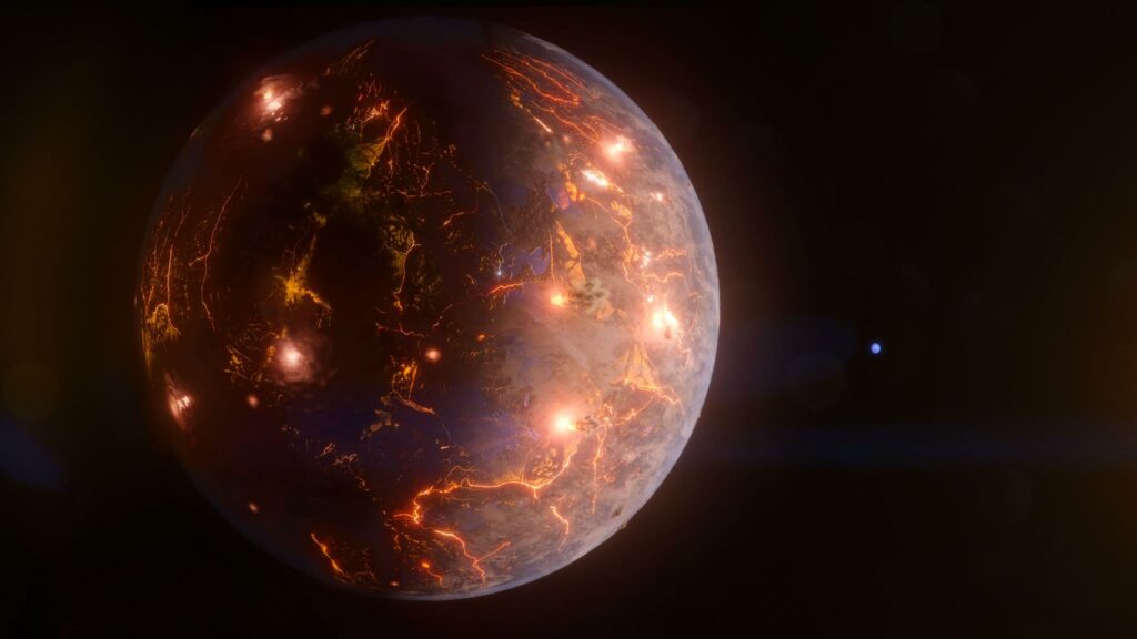 LP 791-18 d, illustrated here, is an Earth-size world about 90 light-years away.