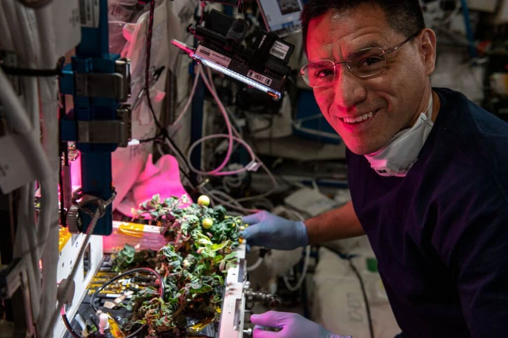 Expedition 69 NASA astronaut Frank Rubio aboard the International Space Station. 