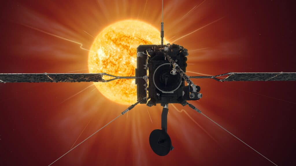 Artist impression of ESA's Solar Orbiter.