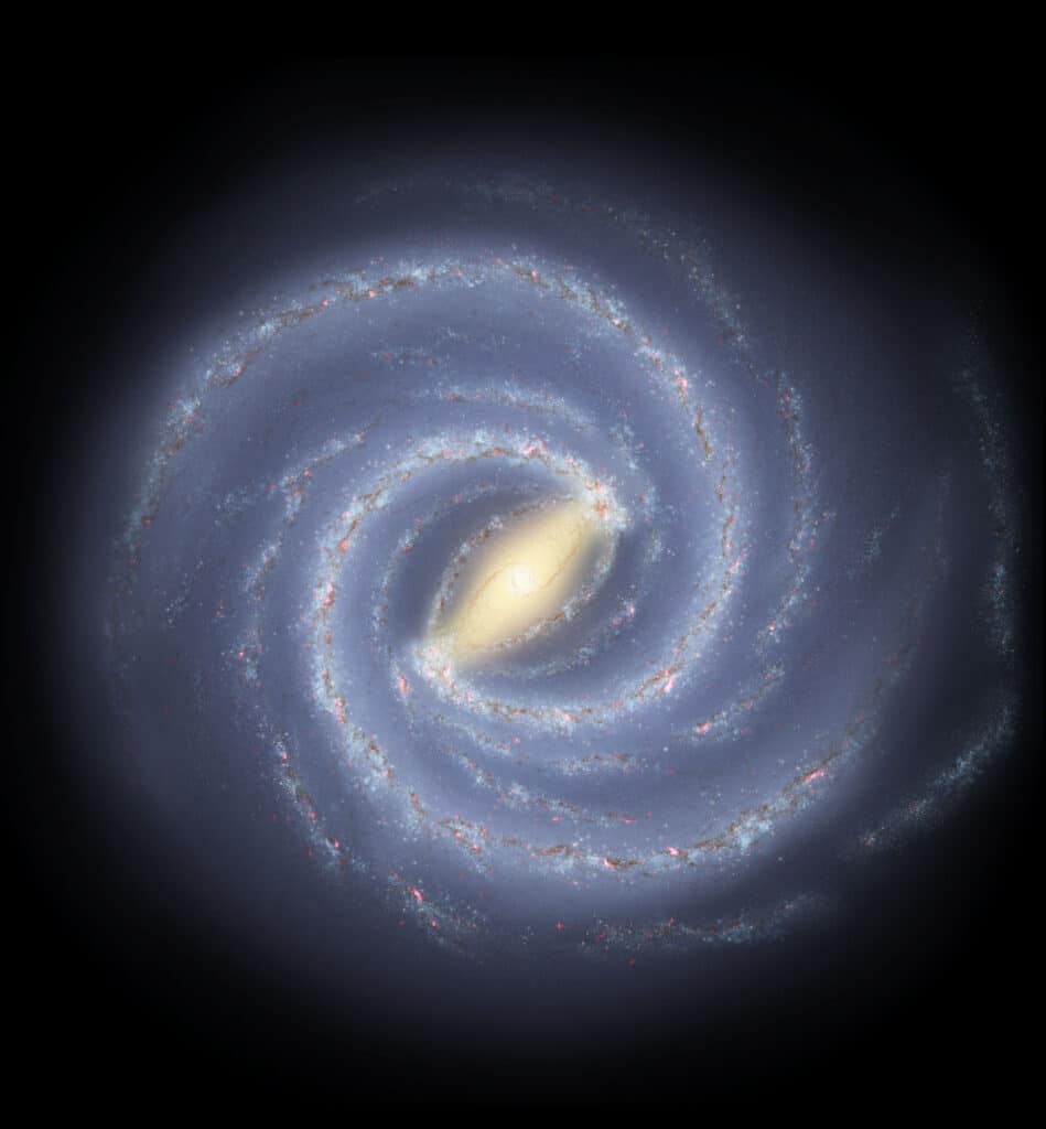 The Milky Way Galaxy is seen in this illustration.