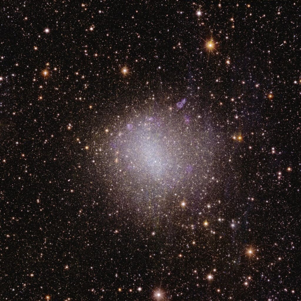 The galaxy NGC 6822 is located 1.6 million light-years from Earth