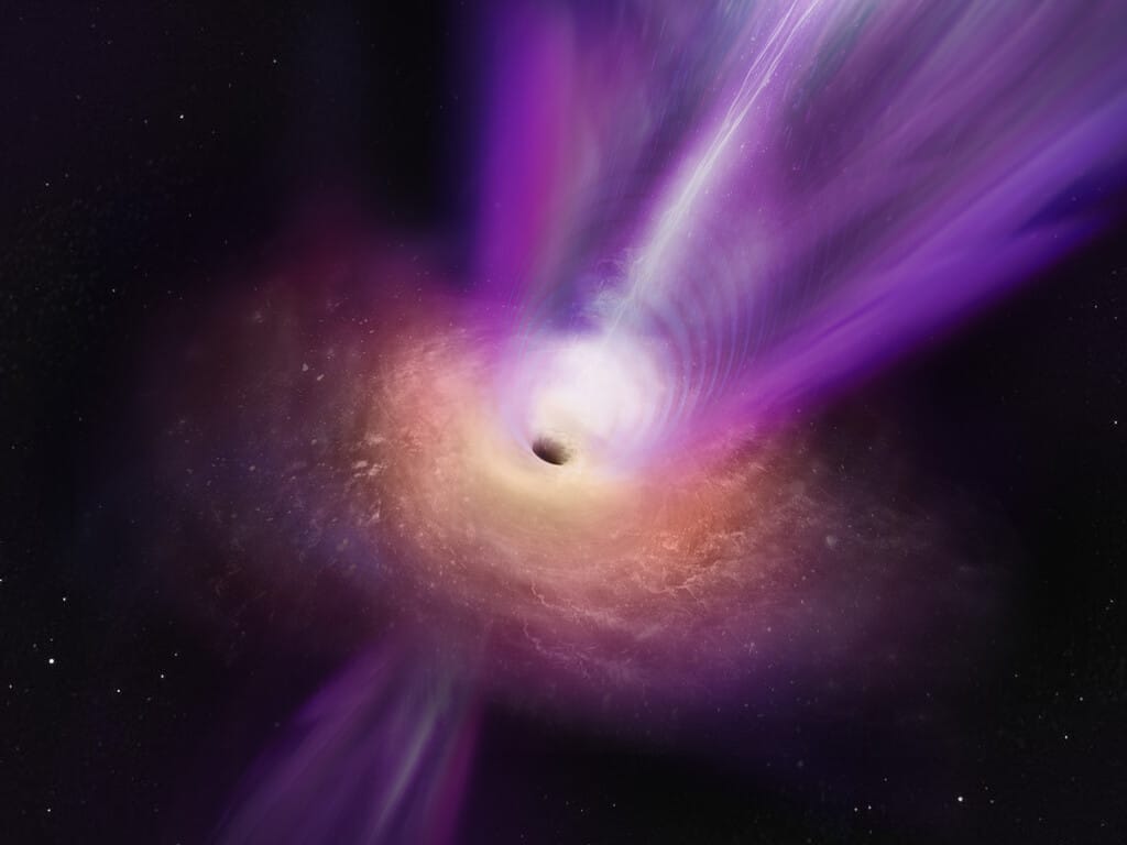 Artist’s concept of a black hole.