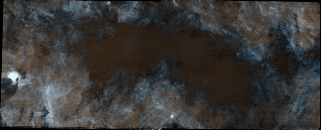 A view of the dark, mysterious "Brick" in the heart of the Milky Way.
