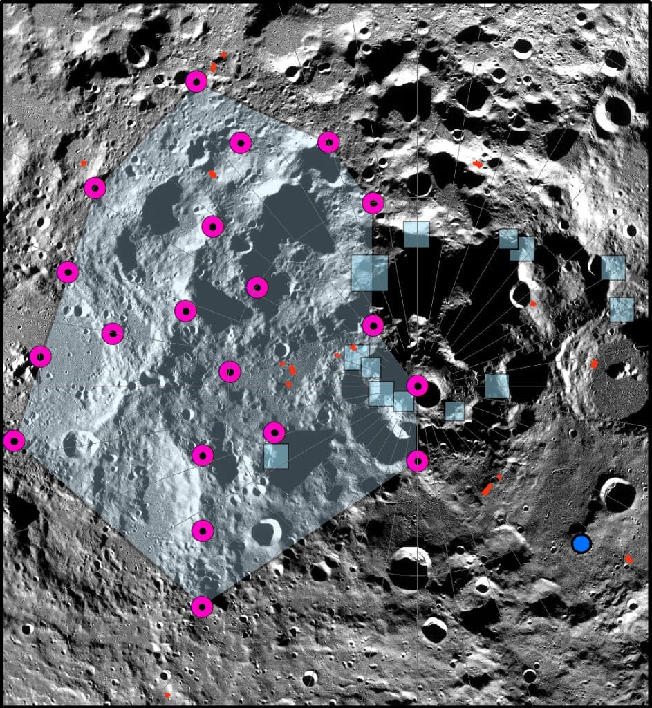 The epicenter of one of the strongest moonquakes recorded by the Apollo Passive Seismic Experiment was located in the lunar south polar region.