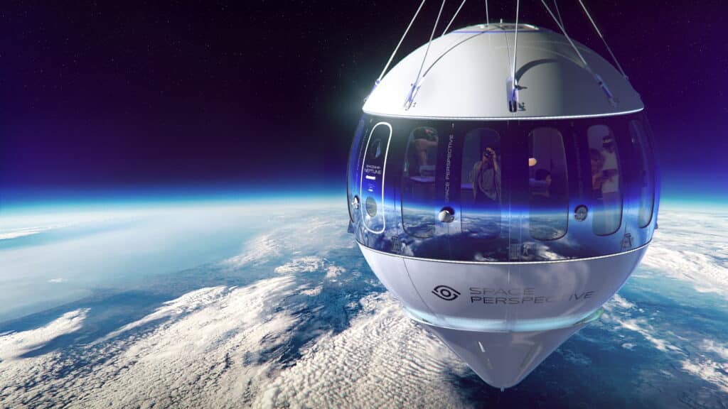 Artist's impression of Space Perspective space balloon