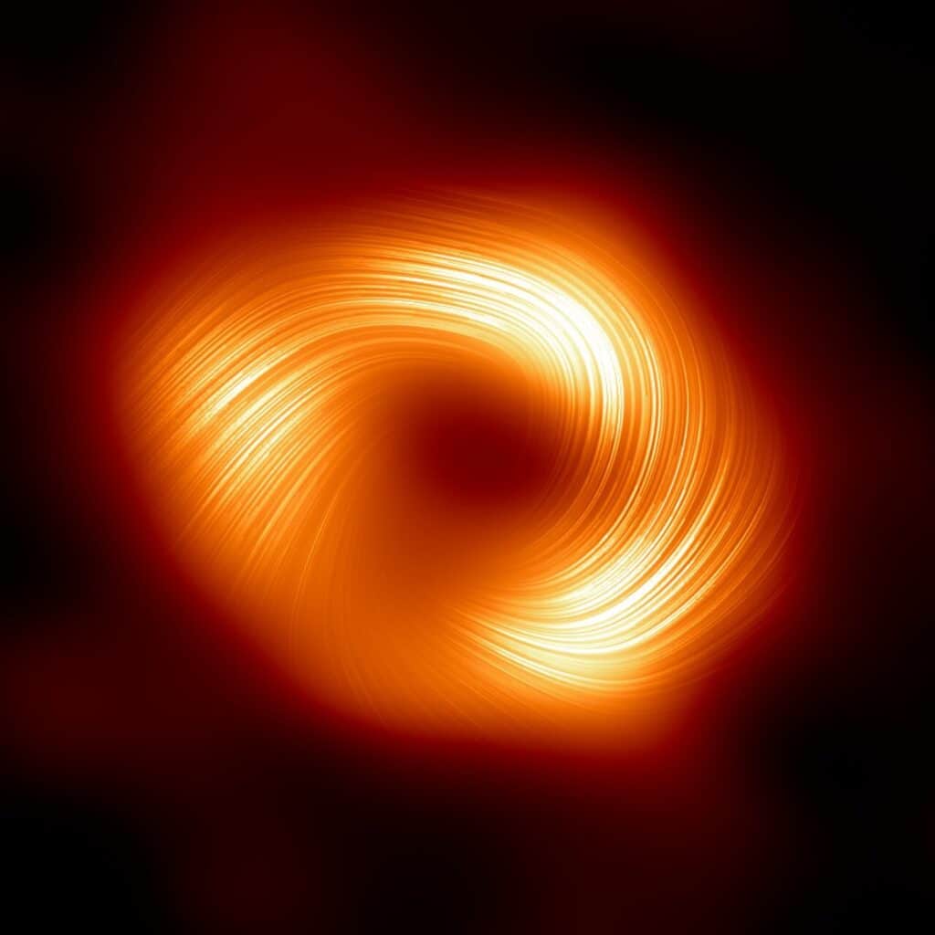The Event Horizon Telescope (EHT) collaboration, who produced the first ever image of our Milky Way black hole released in 2022, has captured a new view of the massive object at the center of our Galaxy: how it looks in polarized light