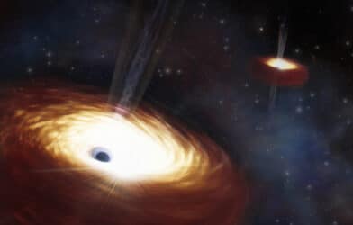 Artist’s Impression of Heaviest Supermassive Binary Black Hole
