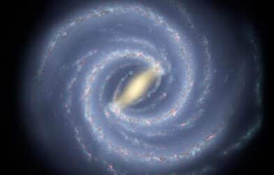 Artist’s impression showing the structure of the Milky Way