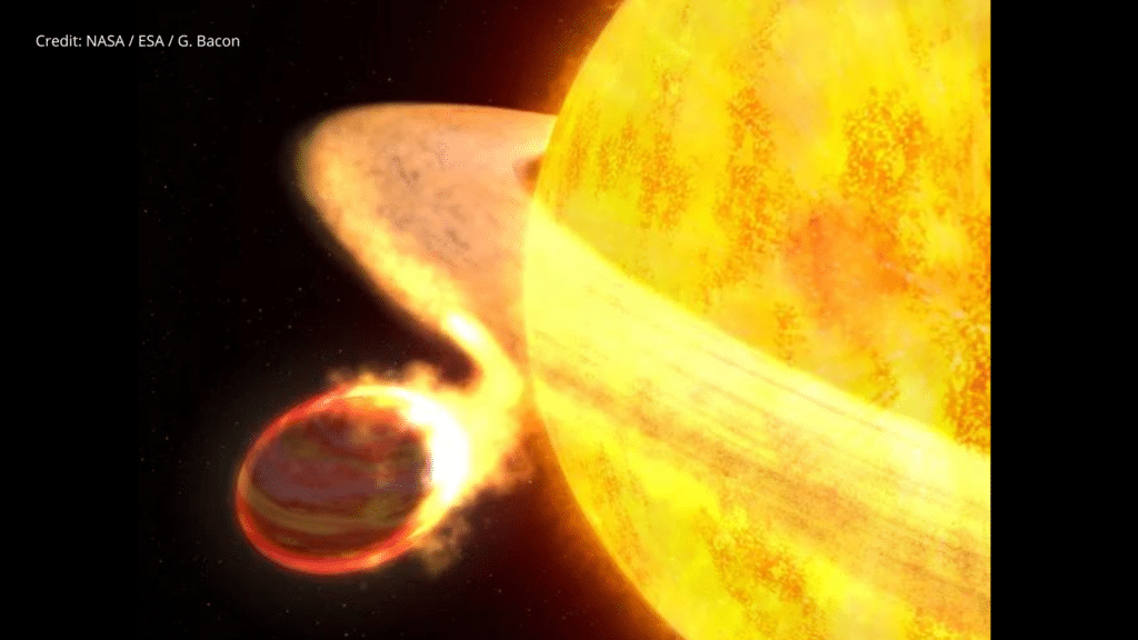 Artist’s concept of the exoplanet WASP-12b